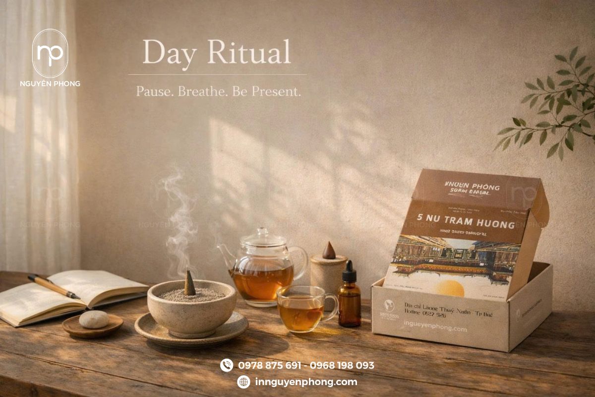 Dịch vụ in tem dán hương trầm theo yêu cầu